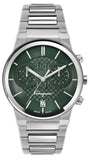 Salvatore Ferragamo Sapphire Chrono Green Dial Silver Steel Strap Watch for Men - SFME00421 Authentic Buy Shop Now