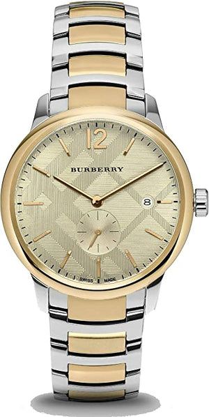 Burberry The Classic Gold Dial Two Tone Steel Strap Watch for Men - BU10011 Authentic Buy Shop Now