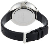 Calvin Klein Rise White Grey Dial Black Leather Strap Watch for Women - K7A231C3 Authentic Buy Shop Now