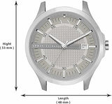 Armani Exchange Whitman Silver Dial Brown Leather Strap Watch For Men - AX2100 Authentic Buy Shop Now