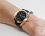 Maserati Traguardo Chronograph Black Dial Black Leather Strap Watch For Men - R8871612002 Authentic Buy Shop Now
