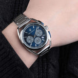 Maserati Trimarano Chronograph Blue Dial Silver Steel Strap Watch For Men - R8873632004 Authentic Buy Shop Now