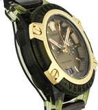 Versace Icon Active Chronograph Gold Dial Black Silicone Strap Watch For Men - VEZ700321 Authentic Buy Shop Now