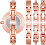 Emporio Armani Retro Quartz Silver Dial Rose Gold Steel Strap Watch For Women - AR1776 Authentic Buy Shop Now