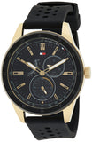 Tommy Hilfiger Austin Black Dial Black Rubber Strap Watch for Men - 1791636 Authentic Buy Shop Now