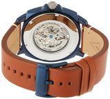 Fossil Modern Machine Automatic Skeleton Silver Dial Brown Leather Strap Watch for Men - ME3135 Authentic Buy Shop Now