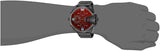 Diesel Uber Chief Chronograph Red Dial Black Steel Strap Watch For Men - DZ7373 Authentic Buy Shop Now
