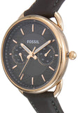 Fossil Tailor Grey Dial Grey Leather Strap Watch for Women - ES3913 Authentic Buy Shop Now