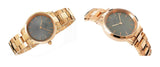 Daniel Wellington Iconic Link Grey Dial Gold Steel Strap Watch For Women - DW00100334 Authentic Buy Shop Now