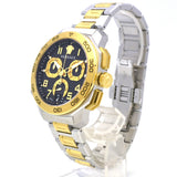 Versace Dylos Chronograph Black Dial Two Tone Steel Strap Watch for Men - VQC100016 Authentic Buy Shop Now