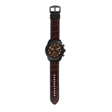 Fossil Bronson Chronograph Brown Dial Brown Leather Strap Watch for Men - FS5713 Authentic Buy Shop Now