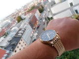 Hugo Boss Navigator Black Dial Gold Steel Strap Watch for Men - 1513531 Authentic Buy Shop Now