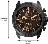 Fossil Bronson Chronograph Black Dial Black Steel Strap Watch for Men - FS5851 Authentic Buy Shop Now