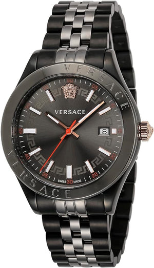 Versace Hellenyium Analog Black Dial Black Steel Strap Watch For Men - VEVK00320 Authentic Buy Shop Now