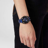 Versace Shadov Quartz Black Dial Blue Leather Strap Watch for Men - VEBM00418 Authentic Buy Shop Now
