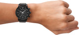 Emporio Armani Dress Chronograph Black Dial Black Leather Strap Watch For Men - AR1918 Authentic Buy Shop Now