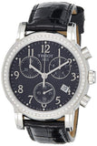 Tissot Dressport Diamonds Black Dial Black Leather Strap Watch for Women - T050.217.16.057.01 Authentic Buy Shop Now