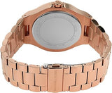 Michael Kors Lennox Three Hand Crystals Rose Gold Dial Rose Gold Steel Strap Watch For Women - MK6992 Authentic Buy Shop Now