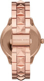 Michael Kors Runway Mercer Quartz Rose Gold Dial Rose Gold Steel Strap Watch For Women - MK6736 Authentic Buy Shop Now