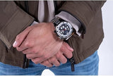 Guess Empire Quartz Black Dial Silver Steel Strap Watch For Men - GW0489G1 Authentic Buy Shop Now