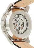 Fossil Grant Sport Automatic Skeleton Blue Dial Brown Leather Strap Watch for Men - ME3140 Authentic Buy Shop Now
