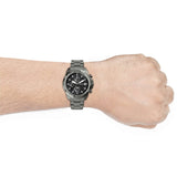Fossil Bronson Chronograph Black Dial Grey Steel Strap Watch for Men - FS5852 Authentic Buy Shop Now
