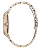 Guess Crystalline Diamonds Silver Dial Rose Gold Steel Strap Watch for Women - GW0114L3 Authentic Buy Shop Now