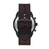 Fossil Bronson Chronograph Brown Dial Brown Leather Strap Watch for Men - FS5713 Authentic Buy Shop Now