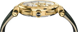 Versace Aion Chronograph White Dial Green Leather Strap Watch for Men - VBR020017 Authentic Buy Shop Now