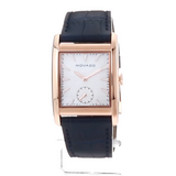 Movado Heritage Mother of Pearl White Dial Blue Leather Strap Watch For Women - 3650052 Authentic Buy Shop Now