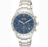 Hugo Boss Talent Blue Dial Silver Steel Strap Watch for Men - 1513582 Authentic Buy Shop Now