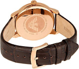 Emporio Armani Classic Quartz Brown Dial Brown Leather Strap Watch For Men - AR1613 Authentic Buy Shop Now