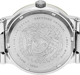 Versace Greca Quartz Blue Dial Silver Steel Strap Watch for Women - VEVH01120 Authentic Buy Shop Now