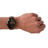 Fossil Townsman Chronograph Black Dial Brown Leather Strap Watch for Men - FS5437 Authentic Buy Shop Now