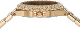 Michael Kors Lennox Quartz Green Dial Gold Steel Strap Watch For Women - MK7395 Authentic Buy Shop Now