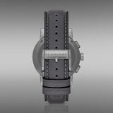 Burberry The City Chronograph Ion Plated Grey Dial Grey Leather Strap Watch for Men - BU9384 Authentic Buy Shop Now