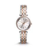 Michael Kors Darci Silver Dial Two Tone Steel Strap Watch for Women - MK3298 Authentic Buy Shop Now