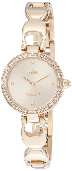 Coach Park Signature Rose Gold Dial Rose Gold Steel Strap Watch for Women - 14503172 Authentic Buy Shop Now