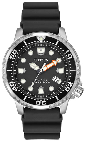 Citizen Eco Drive Pro Master Diver Black Dial Black Steel Strap Watch For Men - BN0150-28E Authentic Buy Shop Now