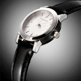 Burberry The City White Dial Black Leather Strap Watch for Women - BU9206 Authentic Buy Shop Now