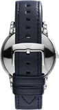 Emporio Armani Classic Quartz Blue Dial Black Leather Strap Watch For Men - AR1731 Authentic Buy Shop Now