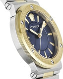 Versace Greca Quartz Blue Dial Silver Steel Strap Watch for Women - VEVH01120 Authentic Buy Shop Now
