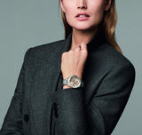 Hugo Boss Hera Chronograph Silver Dial Two Tone Steel Strap Watch for Women - 1502446 Authentic Buy Shop Now