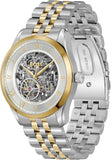 Hugo Boss Principle Skeleton Silver Dial Two Tone Steel Strap Watch for Men - 1514237 Authentic Buy Shop Now