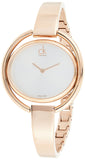 Calvin Klein Impetuos Silver Dial Rose Gold Steel Strap Watch for Women - K4F2N616 Authentic Buy Shop Now