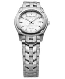 Burberry Heritage Check White Dial Silver Steel Strap Watch for Women - BU1853 Authentic Buy Shop Now