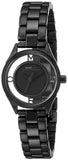 Marc Jacobs Tether Transparent Black Dial Black Steel Strap Watch for Women - MBM3419 Authentic Buy Shop Now