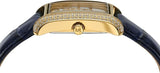 Michael Kors Emery Quartz Diamond Silver Dial Blue Leather Strap Watch For Women - MK2982 Authentic Buy Shop Now