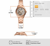 Fossil Rye Automatic Skeleton Rose Gold Dial Rose Gold Steel Strap Watch for Women - BQ3754 Authentic Buy Shop Now