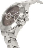 Marc Jacobs Blade Chronograph Brown Dial Silver Steel Strap Watch for Women - MBM8636 Authentic Buy Shop Now